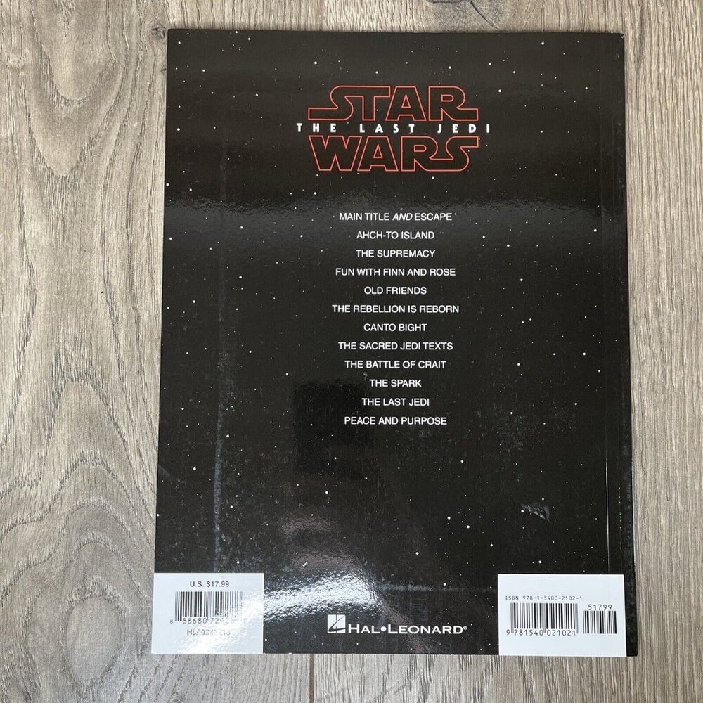 Star Wars: The Last Jedi Sheet Music Movie Soundtrack Piano Solo H Leonard - Picture 3 of 6